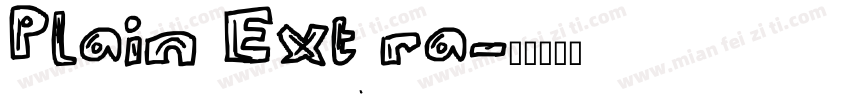 Plain Extra字体转换
